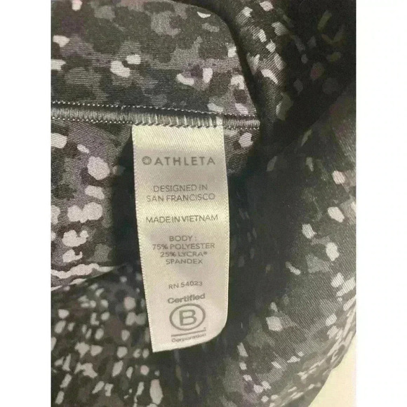 Athleta Salutation Stash Pocket II Capri Serpent BLACK SIZE XXS - Picture 5 of 6